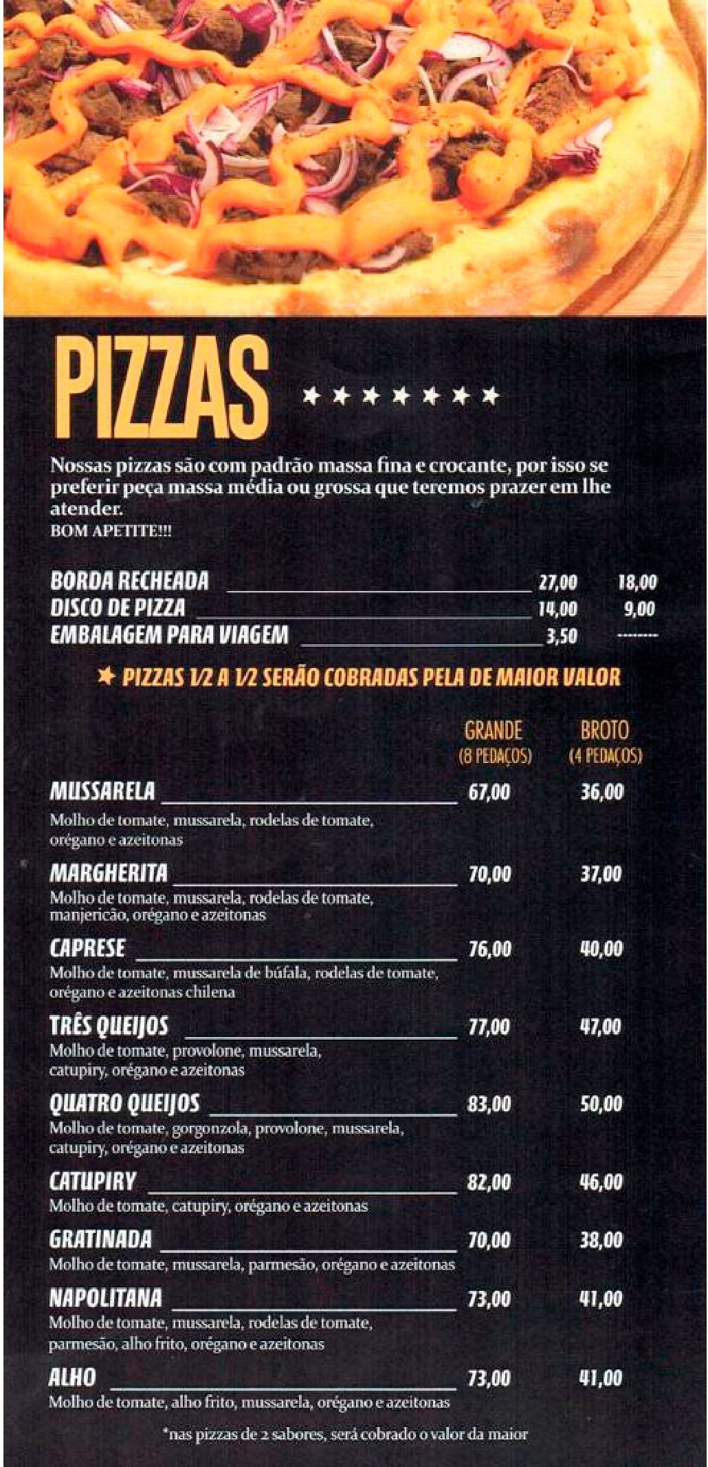 Pizza Place São Caetano - Santa Paula Preço e Cardápio delivery - Rappi